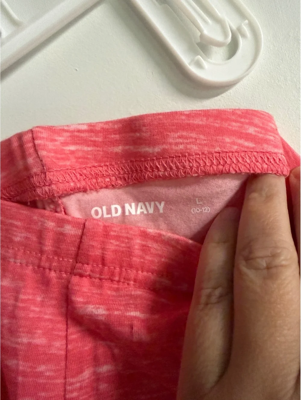 Old Navy, girls leggings, size large and coral